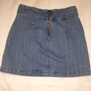 never worn denim mini skirt